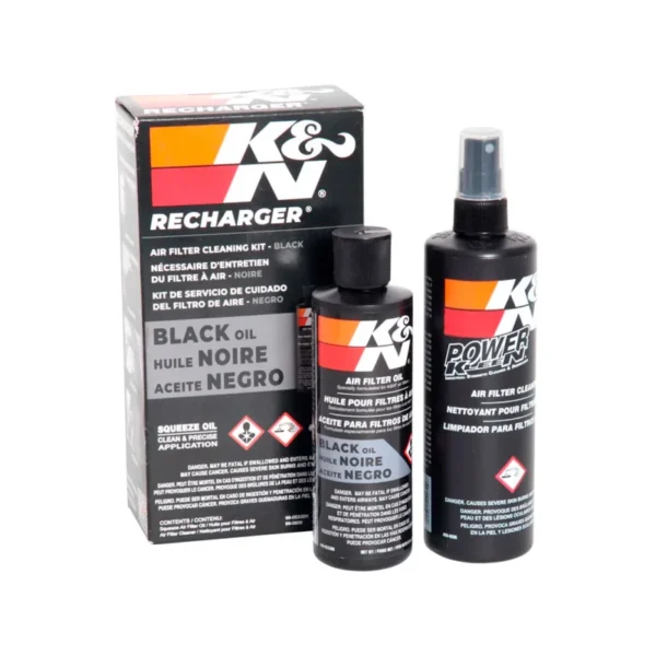 KIT DE LIMPEZA DE FILTRO PRETO K&N SPRAY 99-5050BK