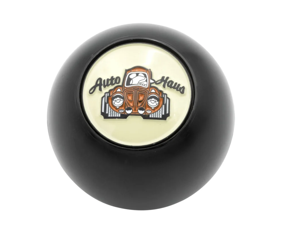 MANOPLA BOLA ALAVANCA CAMBIO BILLET VW FUSCA (LOGO AUTO HAUSS)
