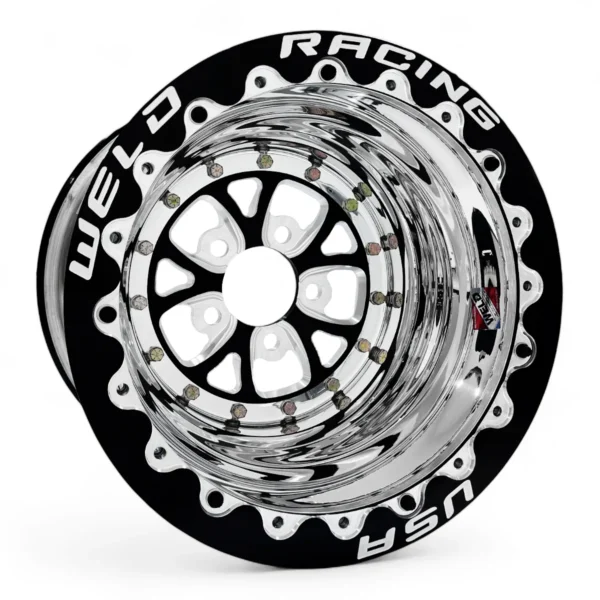 RODA WELD V-SERIES BLACK C/ DOUBLE BEADLOCK 15 x 12 x 4 PRETA #784B-512208 DBMT
