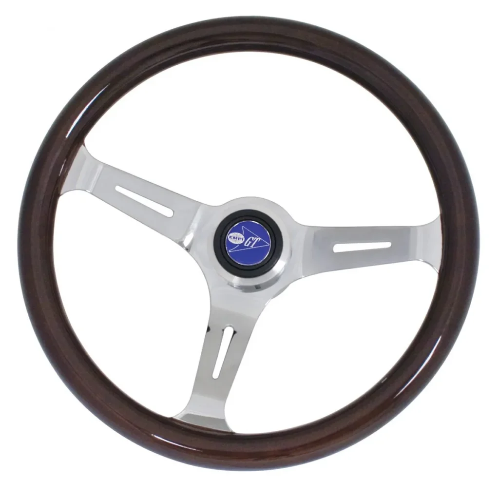 VOLANTE EMPI CLASSIC DARK WOOD FUSCA / BRASILIA / KARMANN GHIA 1959 - 1976 #79-4021-0