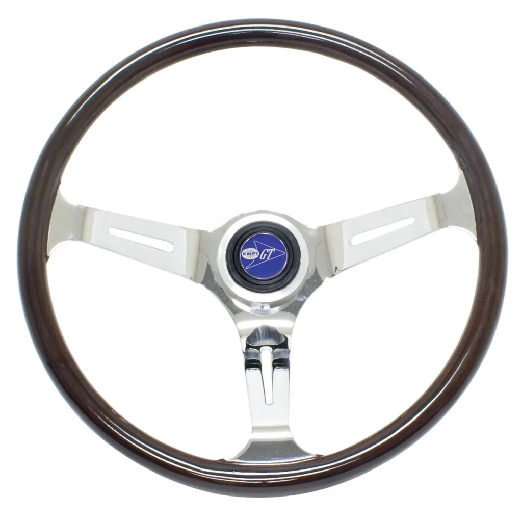 VOLANTE EMPI CLASSIC DARK WOOD FUSCA / BRASILIA / KARMANN GHIA 1959 -1976 #79-4022-0