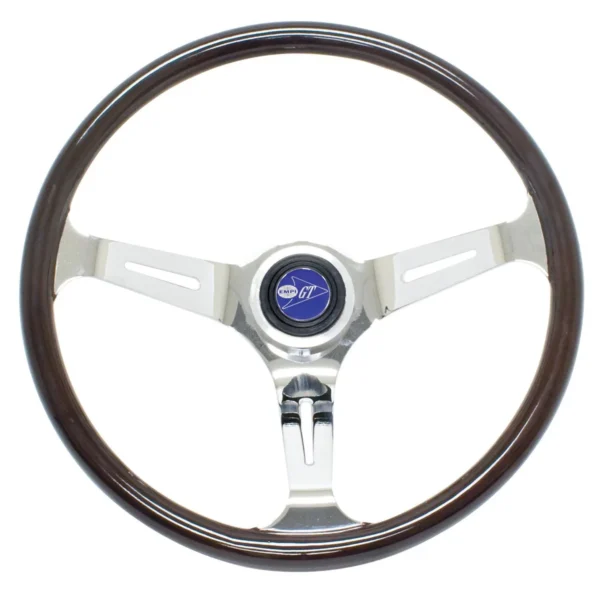 VOLANTE EMPI CLASSIC DARK WOOD FUSCA / BRASILIA / KARMANN GHIA 1959 -1976 #79-4022-0
