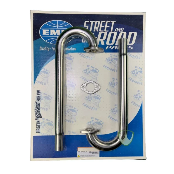 BENGALAS DE ESCAPAMENTO INOX FUSCA KOMBI 38MM EMPI (PAR) SOMENTE PARA ESCAPAMENTO EMPI #00-3768-0
