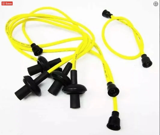 Cabo Velas Silicone Fusca, Kombi, Brasilia, Puma, Variant, motores Vw À Ar em geral - Amarelo- Empi 9400