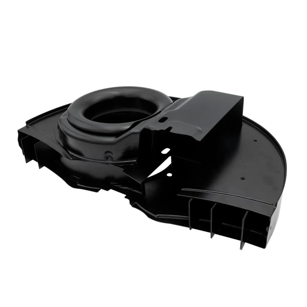 caixa de ventoinha EMPI Super Shroud — CAIXA DA VENTOINHA PRETA EMPI SUPER SHROUD 36HP (RADIADOR DESLOCADO) DE ALTO FLUX