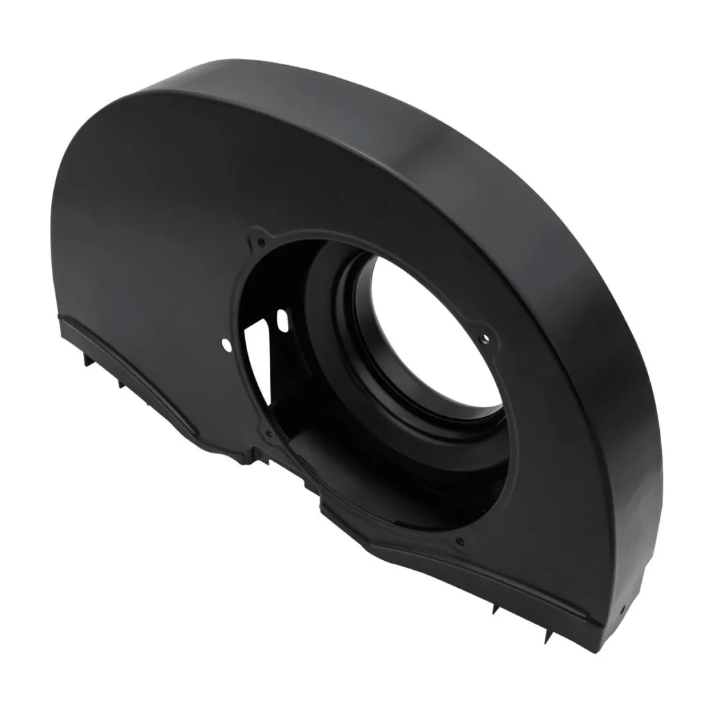 caixa de ventoinha EMPI Super Shroud — CAIXA DA VENTOINHA PRETA EMPI SUPER SHROUD 36HP (RADIADOR DESLOCADO) DE ALTO FLUX