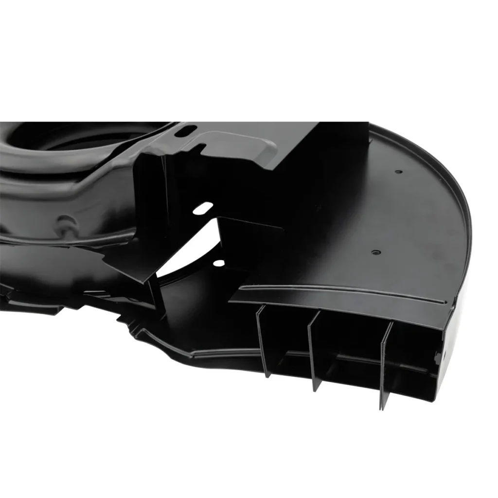 caixa de ventoinha EMPI Super Shroud — CAIXA DA VENTOINHA PRETA EMPI SUPER SHROUD 36HP (RADIADOR DESLOCADO) DE ALTO FLUX