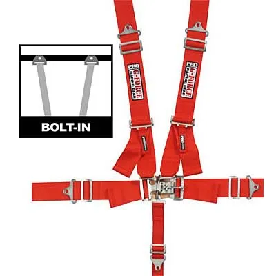 CINTO DE SEGURANCA INDIVIDUAL 5 PONTAS G-FORCE ENGATE DE ALAVANCA VERMELHO GFR6000RD