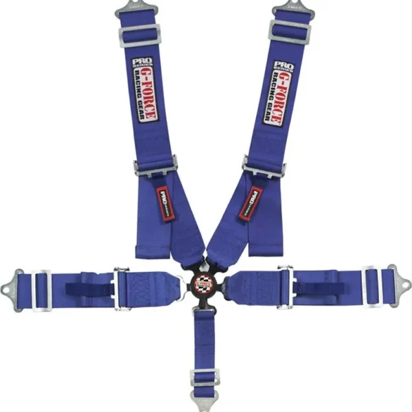 CINTO DE SEGURANCA INDIVIDUAL 5 PONTAS G-FORCE ENGATE RAPIDO AZUL GFR7000BU