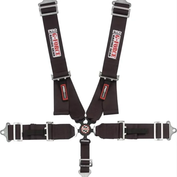 CINTO DE SEGURANCA INDIVIDUAL 5 PONTAS G-FORCE ENGATE RAPIDO PRETO GFR7000BK