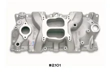 COLETOR ADMISSÃO EDELBROCK para Chevrolet 262-400 Small-Block V8 PERFORMER 1955-86 (0-5500 rpm) #2101