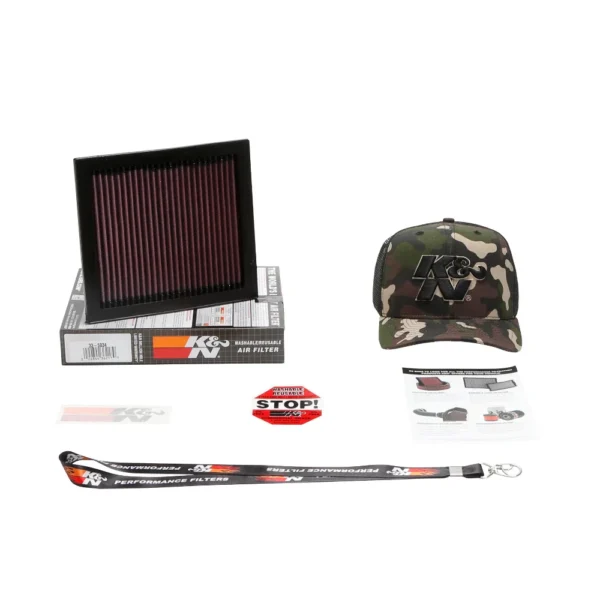 FILTRO AR ESPORTIVO K&N JEEP RENEGADE 1.8 FLEX / JEEP COMPASS 2.0 TURBO DIESEL / JEEP COMMANDER 2023 TURBO DIESEL 33-5034