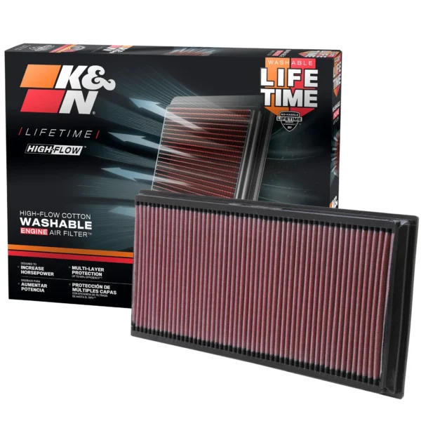 FILTRO ESPORTIVO K&N PARA PORSCHE CAYENNE 3.0/3.6/4.8 VW TOUAREG e AUDI Q7 3.0 e 4.2 33-2857 — FILTRO ESPORTIVO K&N PARA