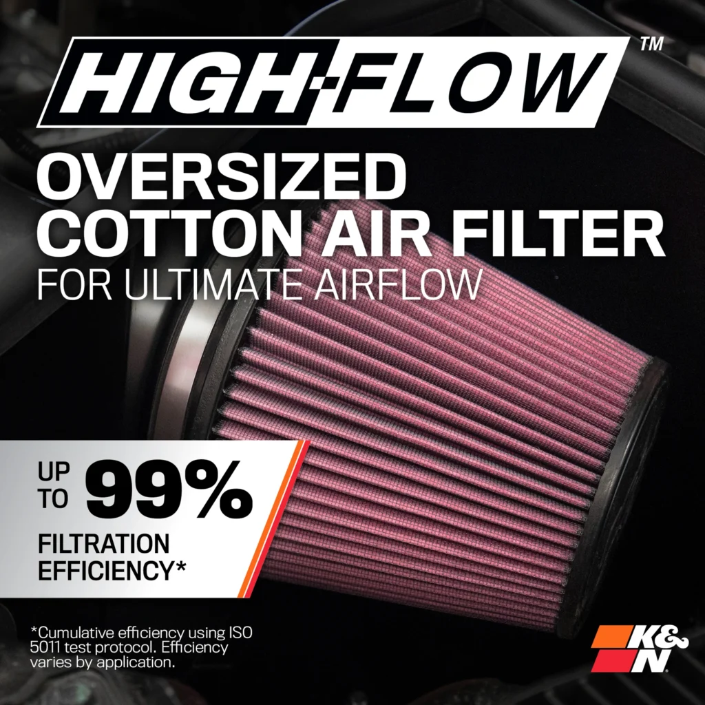 FILTRO ESPORTIVO K&N INTAKE PARA CAMARO SS 6.2L 2010+ 69-4519TP — FILTRO ESPORTIVO K&N INTAKE PARA CAMARO SS 6.2L 2010+