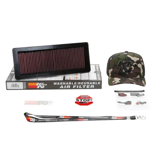 FILTRO ESPORTIVO K&N MINI COOPERS 1.6L - L4 2007 em diante (PEUGEOT 3008 1.6 turbo 2012 e CITROEN DS3 TURBO 2012) #33-2936