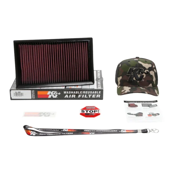 FILTRO ESPORTIVO K&N PARA VW GOLF GTI 2.0 MK7 / AUDI A3 1.8 T 2013 em Diante / Passat 2.0 Turbo Motor 220 HPS 33-3005