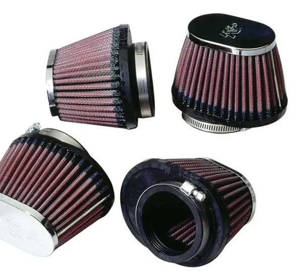 FILTRO ESPORTIVO K&N UNIVERSAL CONICO DESLOCADO #RC-0984 DIÂMETRO INTERNO DA BOCA 2.125 OU 54mm