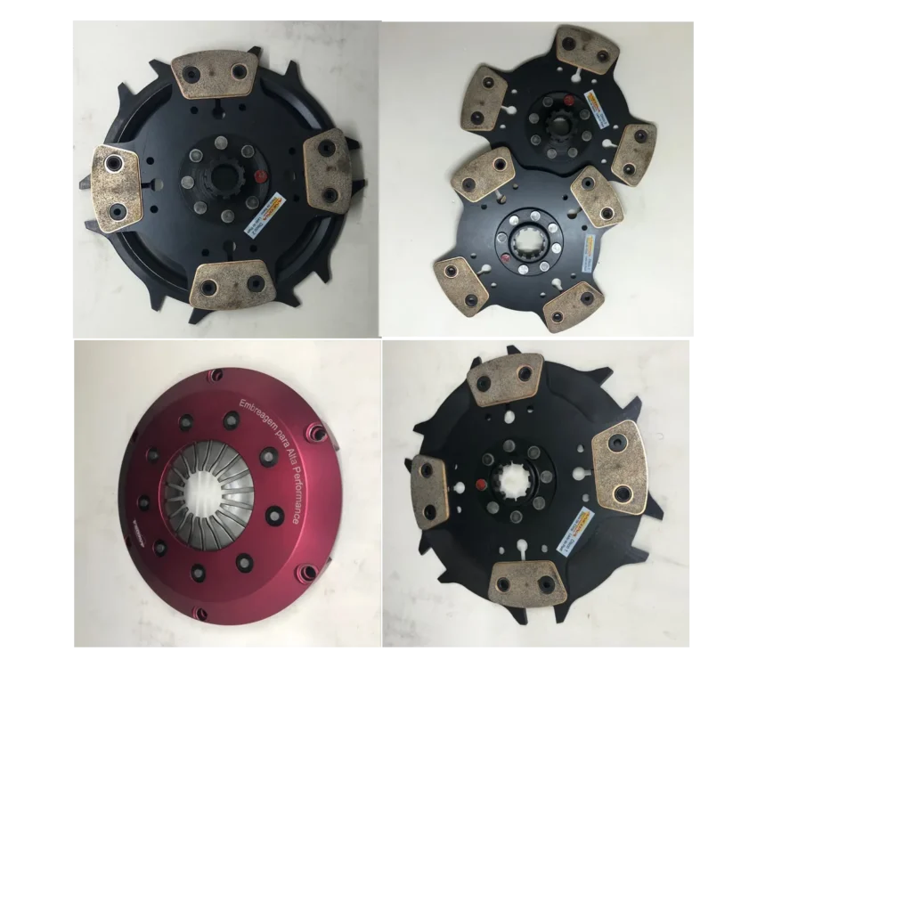 KIT EMBREAGEM ALUMINIO UNIVERSAL DUPLA ANCONA SEM VOLANTE (PLATO+2 DISCOS+2 PLACAS)