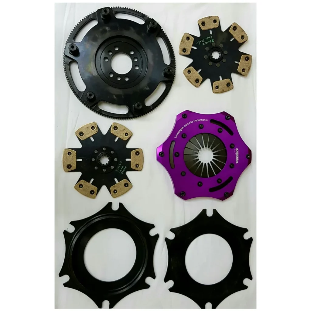 KIT EMBREAGEM MULTIDISCOS OPALA 6 CILINDROS ANCONA DUPLA COM VOLANTE