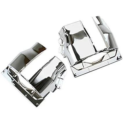 PAR CAPA CILINDRO ( latas ) MOTOR VW FUSCA 1600CC, KOMBI 1600 CROMADA EMPI#00-9063-00 (FRENTE RETA - MODELO ANTIGA)