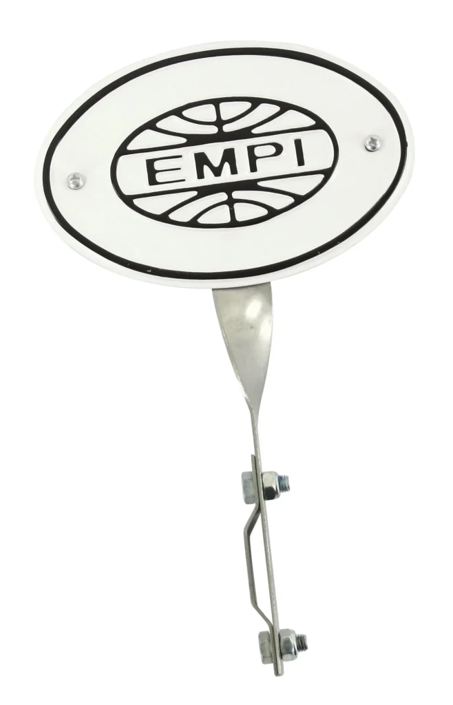 PLACA EMBLEMA EMPI COM SUPORTE VW FUSCA 15-2040-0