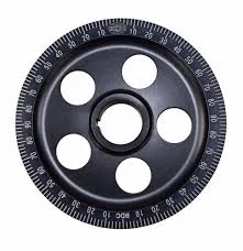 POLIA VIRABREQUIM VW AR PRETA ALUMINIO EMPI TAMANHO ORIGINAL ( 172mm ) MEDIDA STD GRADUADA #33-1055-0