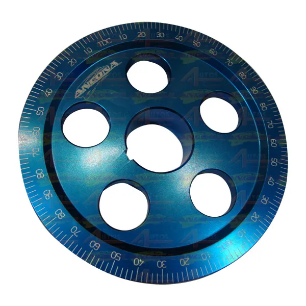 POLIA VIRABREQUIM VW AR TAMANHO 6 STD GRADUADA AZUL