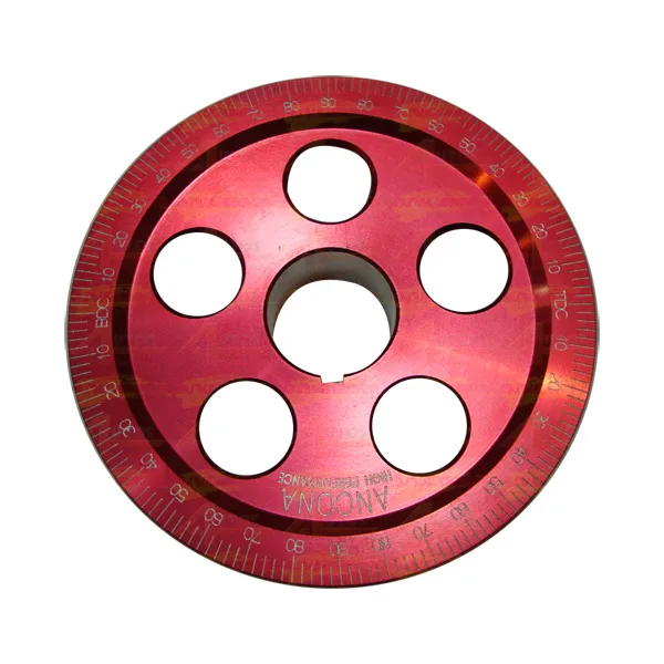 POLIA VIRABREQUIM VW AR TAMANHO ORIGINAL STD GRADUADA VERMELHA