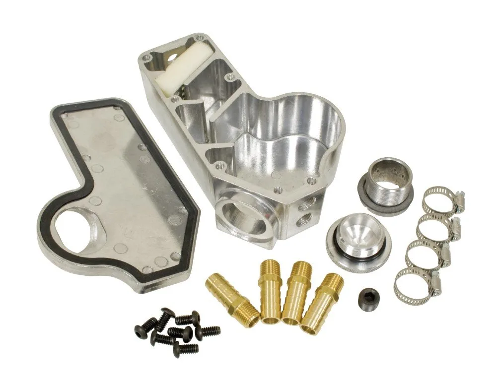 RESPIRO DE ÓLEO MOTOR VW FUSCA ALUMINIO POLIDO MODELO CAIXA VERTICAL COM DEFLETOR DE ÓLEO EMPI # 17-2941-0