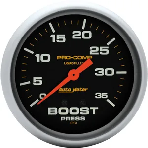 5404 MANOMETRO BOOST C/ LIQUIDO 0-35PSI