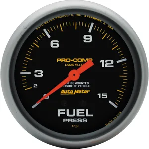 5411 MANOMETRO FUEL PRESS C/LIQ. 0-15PSI
