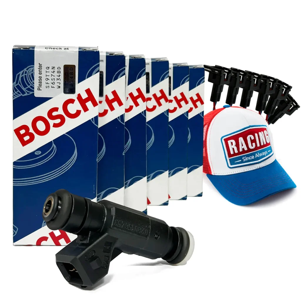 6 BICOS INJETORES 65 LBS/H BOSCH ORIGINAL #0280.156.453