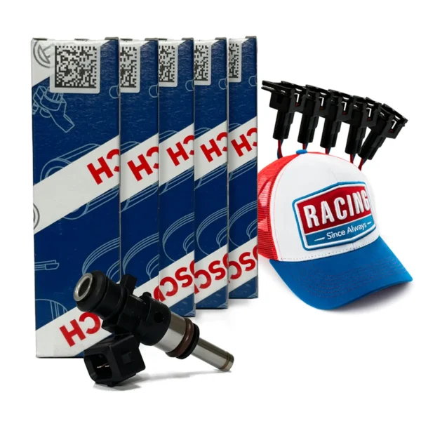 bico injetor Bosch 108 lbs — 5 BICOS INJETORES 108 LBS/H BOSCH ORIGINAL ALTA IMPEDANCIA #0280.158.040