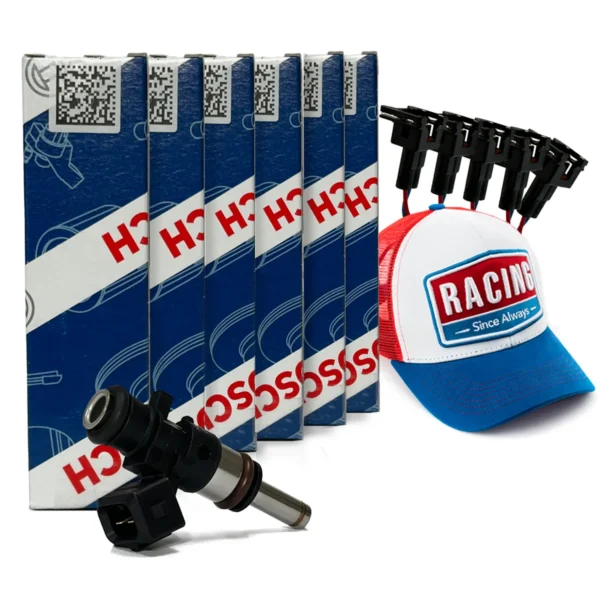 Bico Injetor Bosch 108 lbs — 6 BICOS INJETORES 108 LBS/H BOSCH ORIGINAL ALTA IMPEDANCIA #0280.158.040