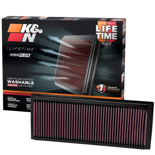 FILTRO ESPORTIVO K&N PARA MERCEDES S / SL / SLK / ML / E ( L6, V6 E V8 ) 1998 EM DIANTE 33-2181 — FILTRO ESPORTIVO K&N P