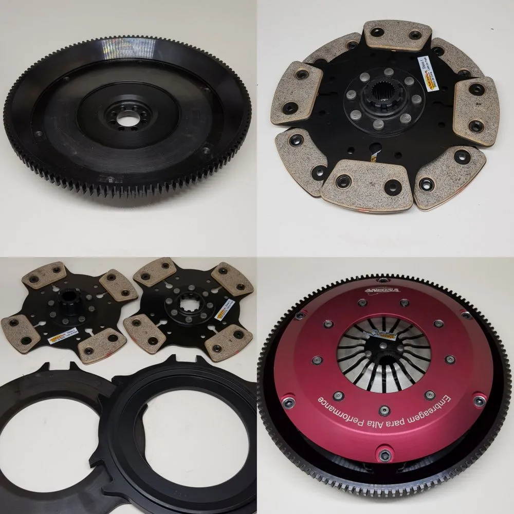 KIT DE EMBREAGEM MULTIDISCOS VW AR ANCONA DUPLA COM VOLANTE AÇO