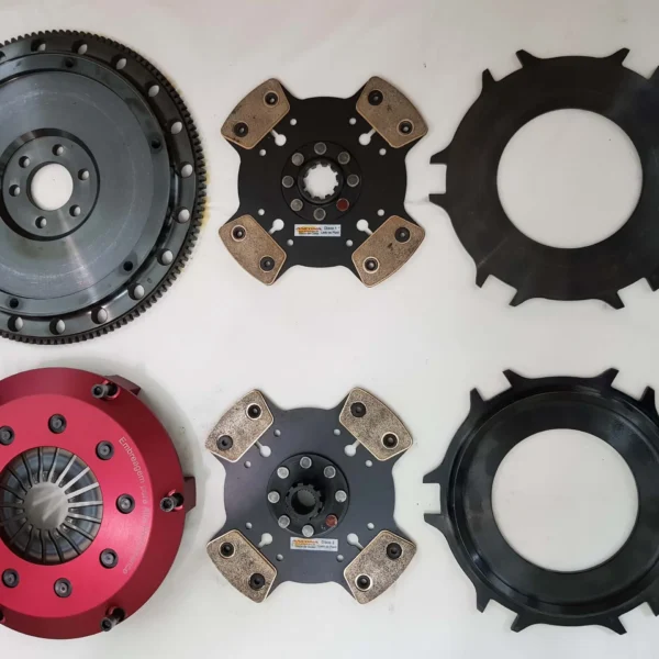 KIT EMBREAGEM ALUMINIO UNIVERSAL DUPLA ANCONA AP (PLATO+2DISCOS+2PLACAS+VOLANTE BILLET)