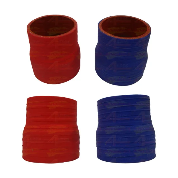 MANGUEIRA SILICONE AZUL / VERMELHA IMPORTADA REDUCAO 2 3/8 X 2 3/4 x 75mm