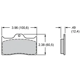PASTILHA DE FREIO DE COMPETIÇÃO PARA PINÇAS WILWOOD #150-40-7112K