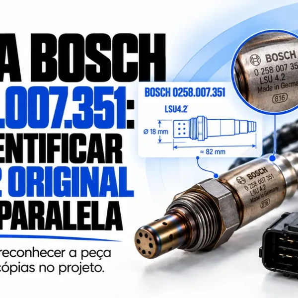 Sonda Bosch #0258.007.351: como identificar a LSU4.2 original e evitar paralela