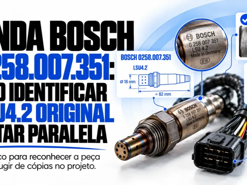 Sonda Bosch #0258.007.351: como identificar a LSU4.2 original e evitar paralela