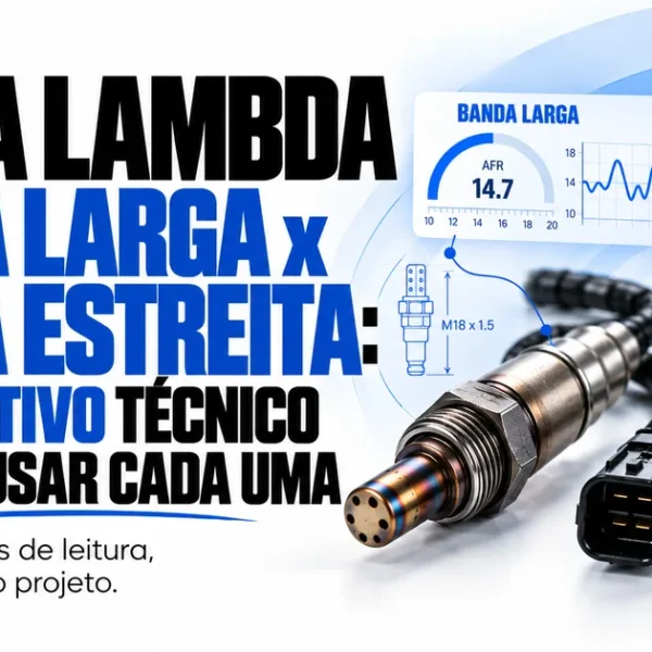 Sonda Lambda Banda Larga x Banda Estreita: comparativo tecnico e quando usar cada uma