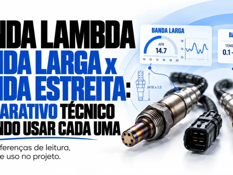 Sonda Lambda Banda Larga x Banda Estreita: comparativo tecnico e quando usar cada uma